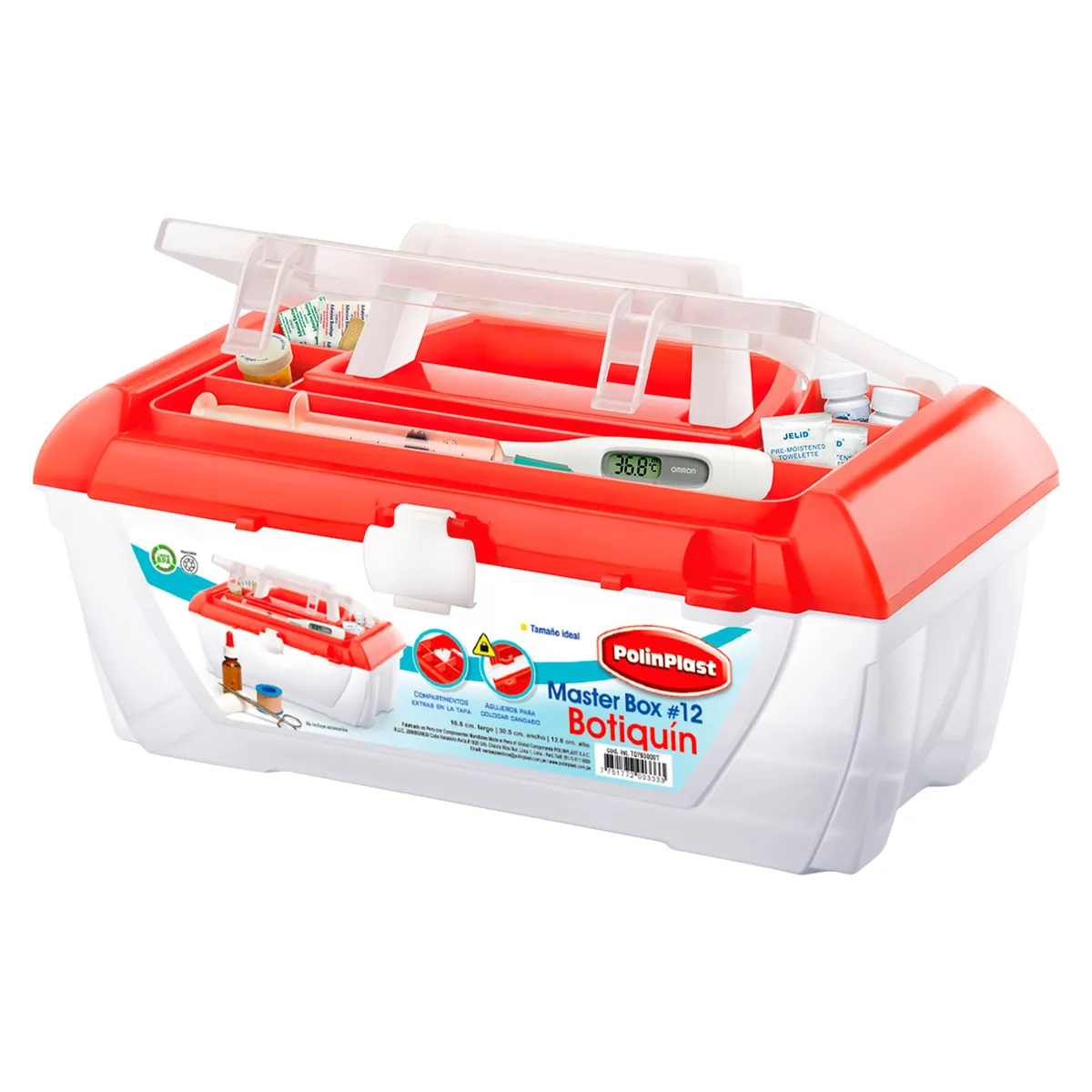 POLINPLAST - Caja Masterbox N°12 Botiquín