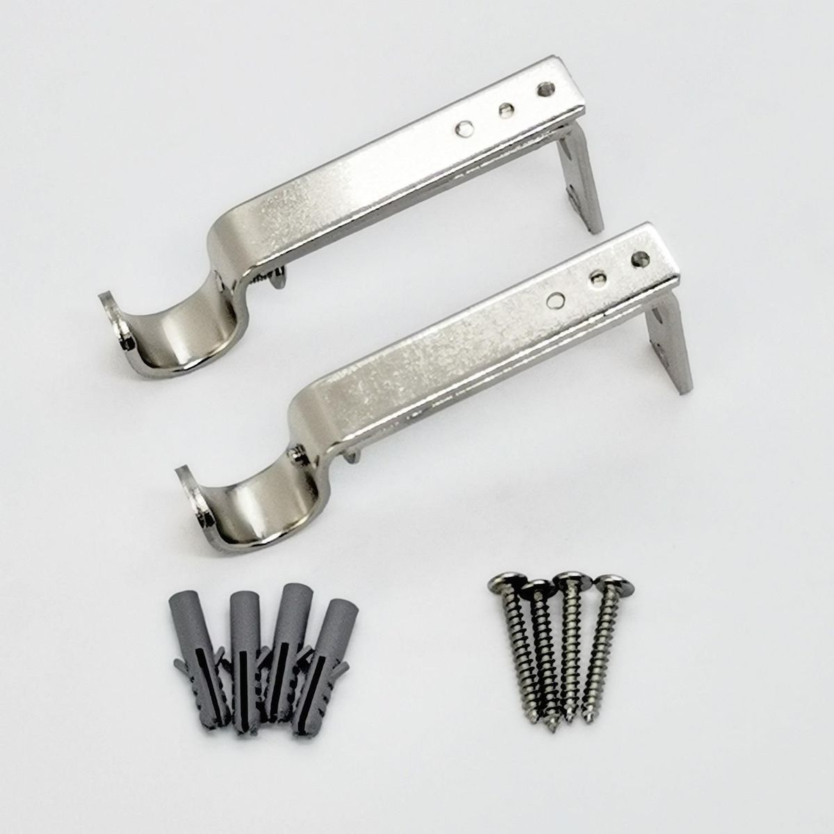 METALHSA - Soporte simple Muro nickel 19mm (2un)