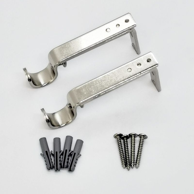 METALHSA - Soporte Simple Niquelado para Muro 19mm