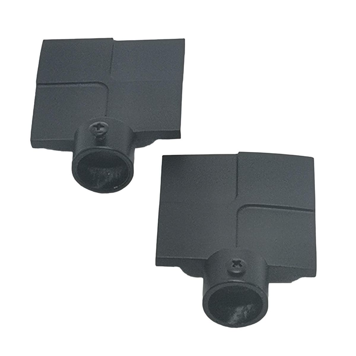 METALHSA - Terminal Cónico fierro negro 28mm (2 un)