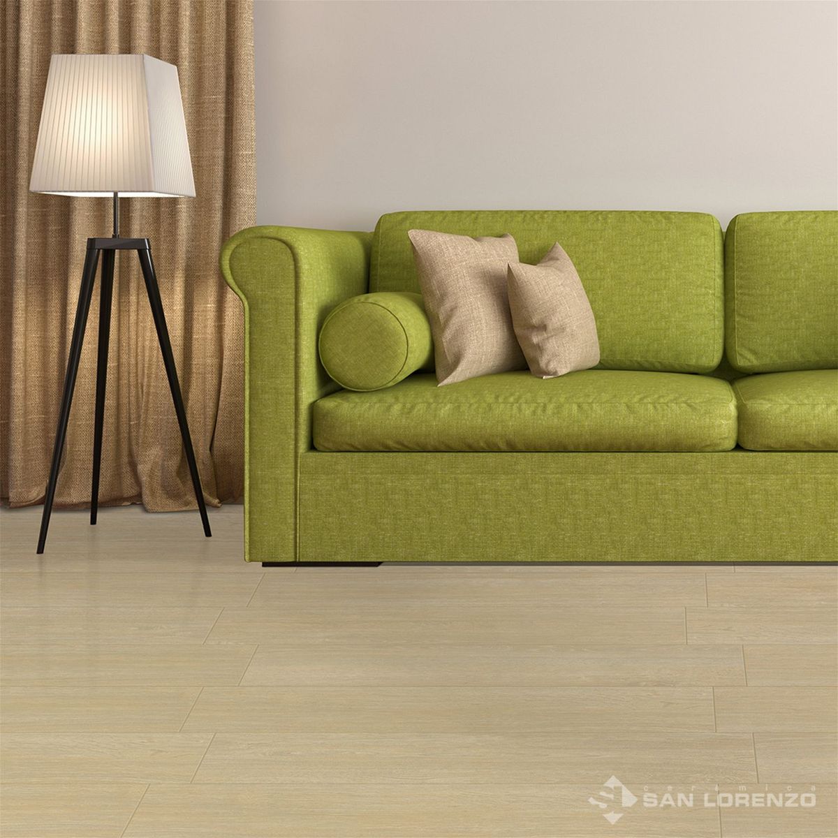 SAN LORENZO - Cerámica Beige 21x62 Maderadas Mate 1.61 m2