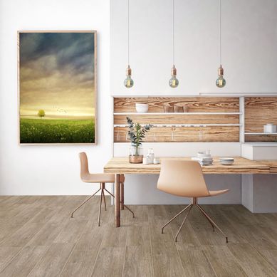 Cermica Parketon Premium Nut Marrn Maderada 20x61cm 1.61m2