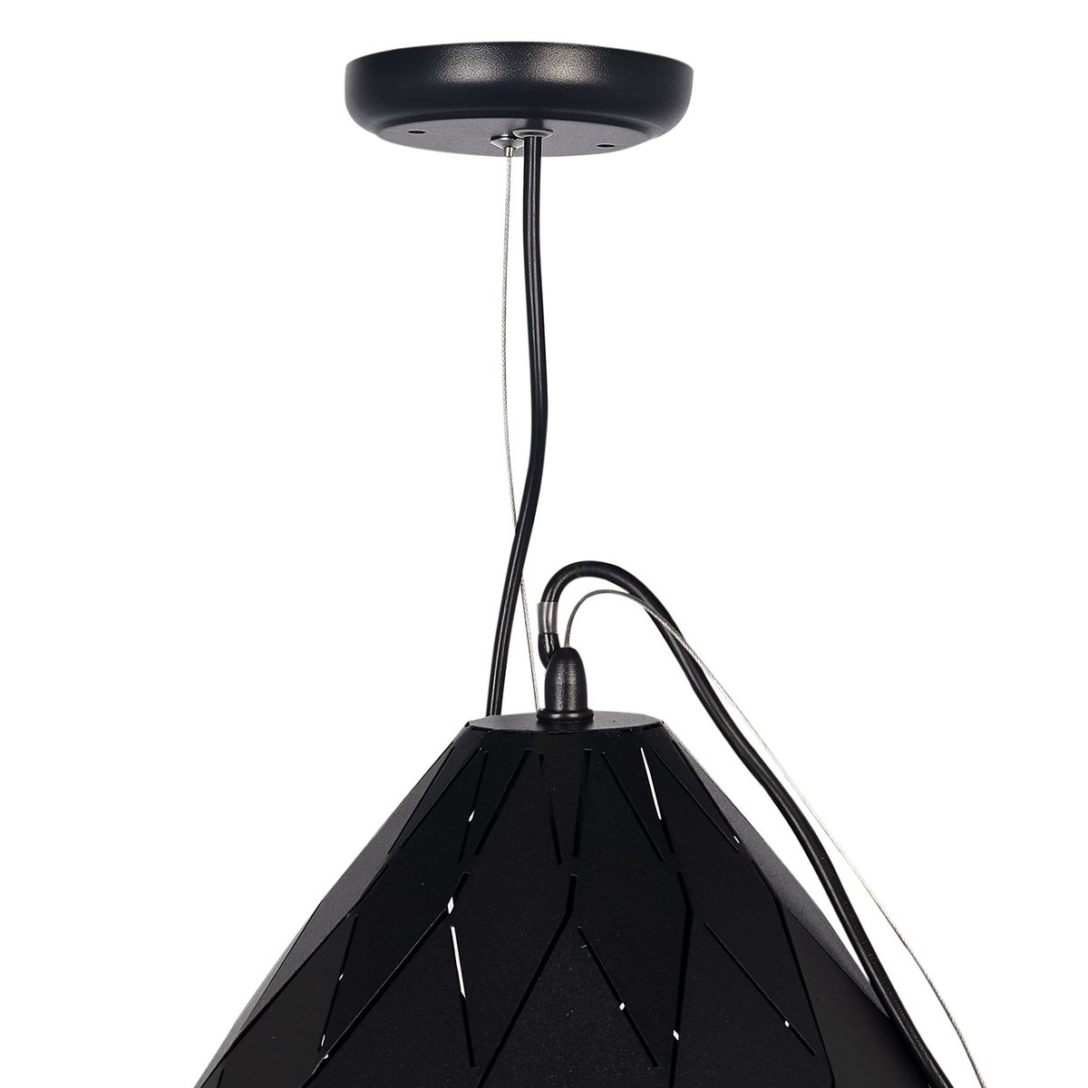 Lámpara Colgante Huelva Negro 1 Luz E27, marca JUST HOME COLLECTION - Foto 2