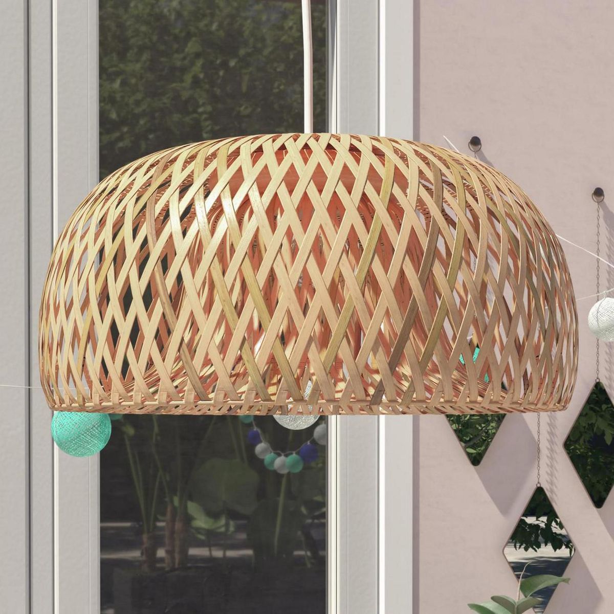 JUST HOME COLLECTION - Lámpara Colgante Nature 1L E27