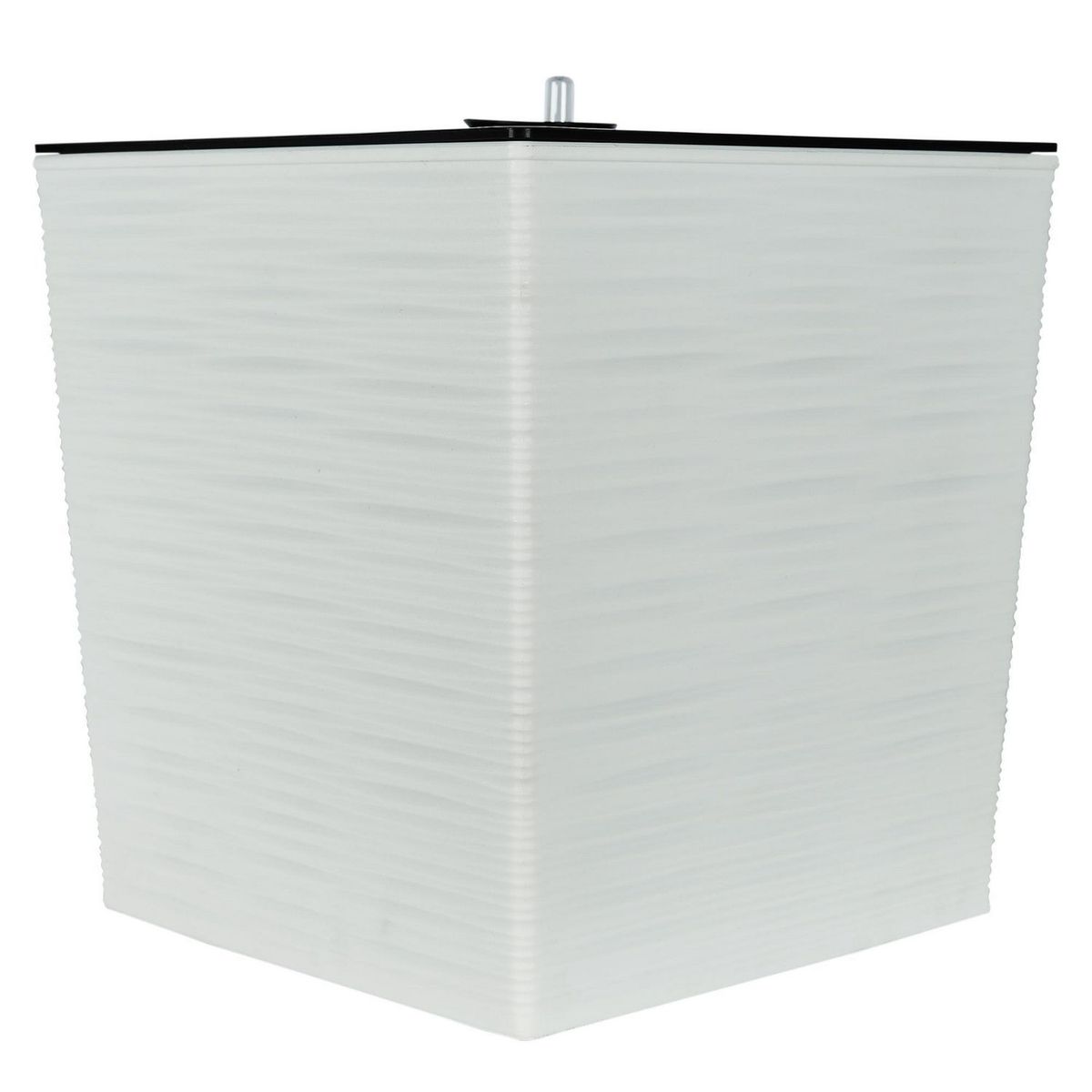 REYPLAST - Maceta Piedra con Riego Blanco 30x30x