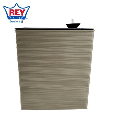 Maceta Piedra con Riego Taupe 30x30x