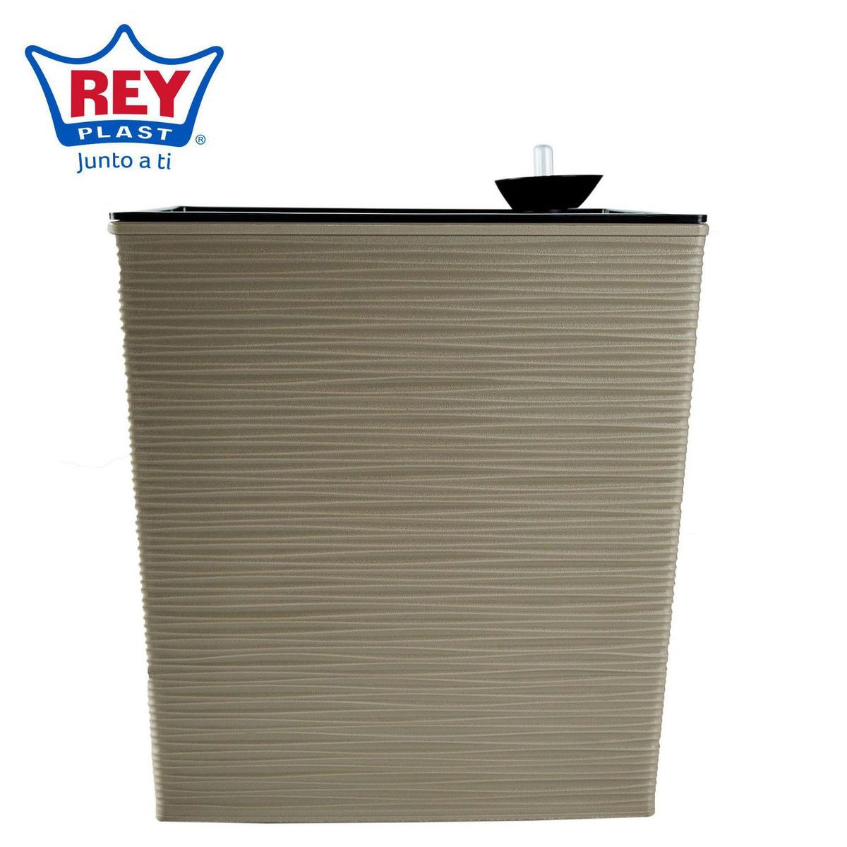 REYPLAST - Maceta Piedra con Riego Taupe 30x30x