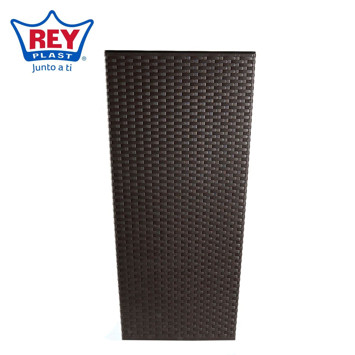 REYPLAST - Maceta Ratan con Riego Marrón 40cm