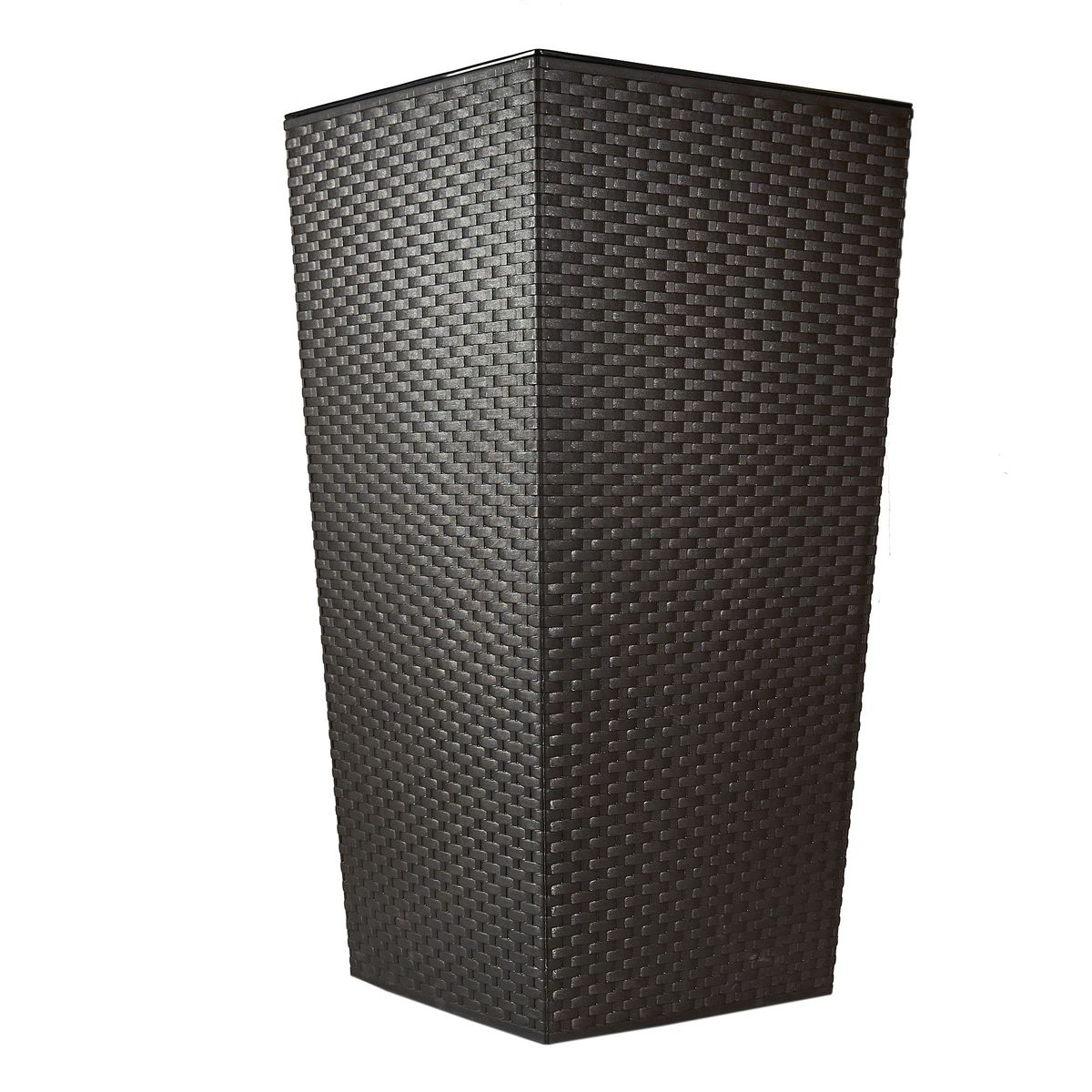 REYPLAST - Maceta Ratan con Riego Marrón 40cm