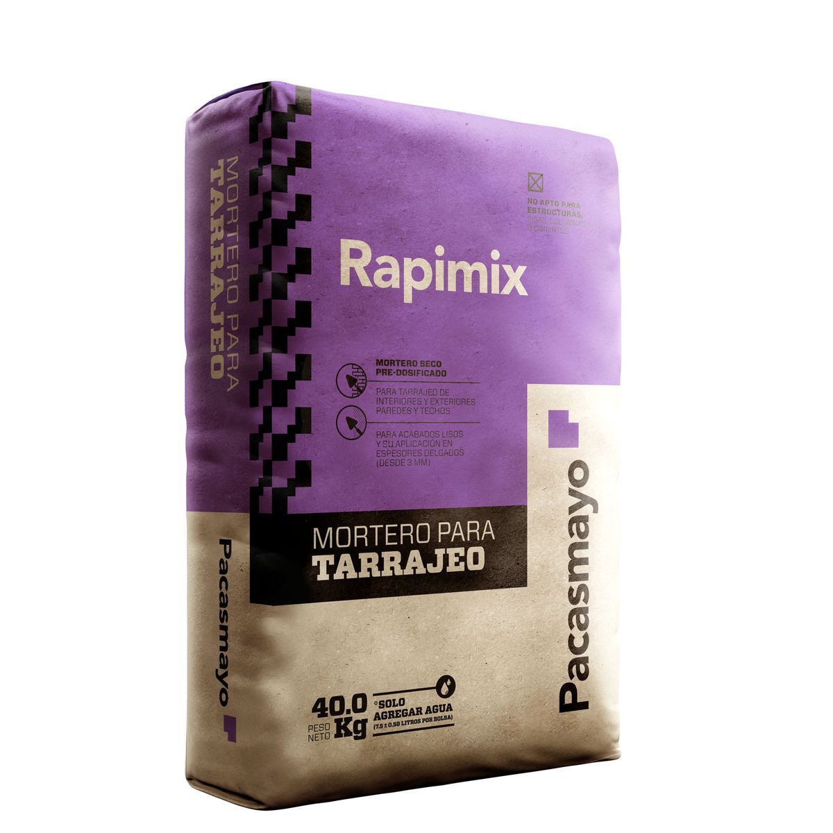 RAPIMIX - Mortero para Tarrajeo Rapimix 40kg