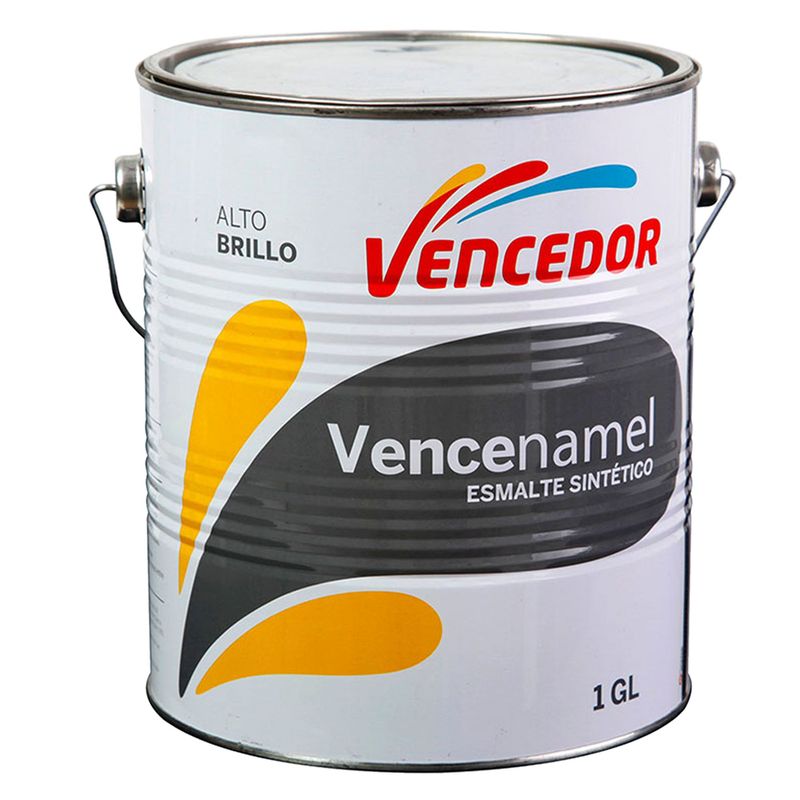 VENCEDOR - Esmalte sintético Vencenamel aluminio 1/4 gl