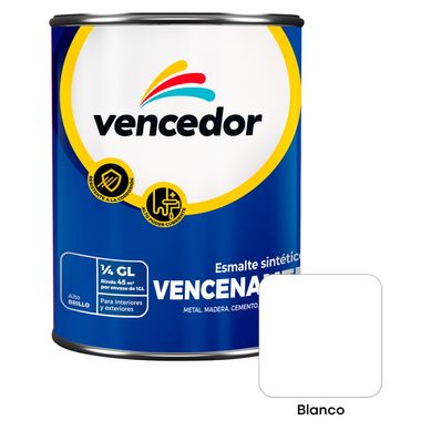 Esmalte Sinttico Vencenamel Blanco 1/4 gl