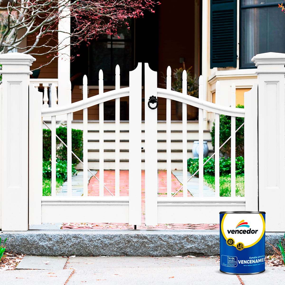 VENCEDOR - Esmalte Sintético Vencenamel Blanco 1/4 gl