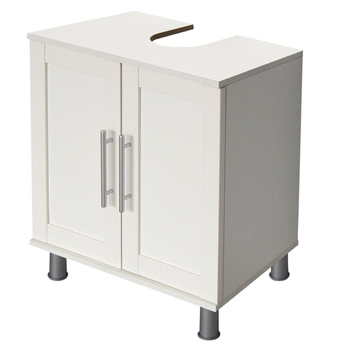 SENSI DACQUA - Mueble de Baño Vanitorio 2 Puertas Blanco 58x65x32.5cm