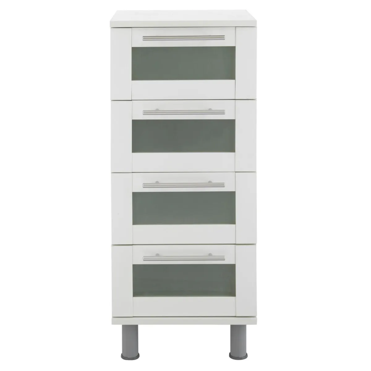 SENSI DACQUA - Mueble de Baño Organizador Blanco 4 Cajones