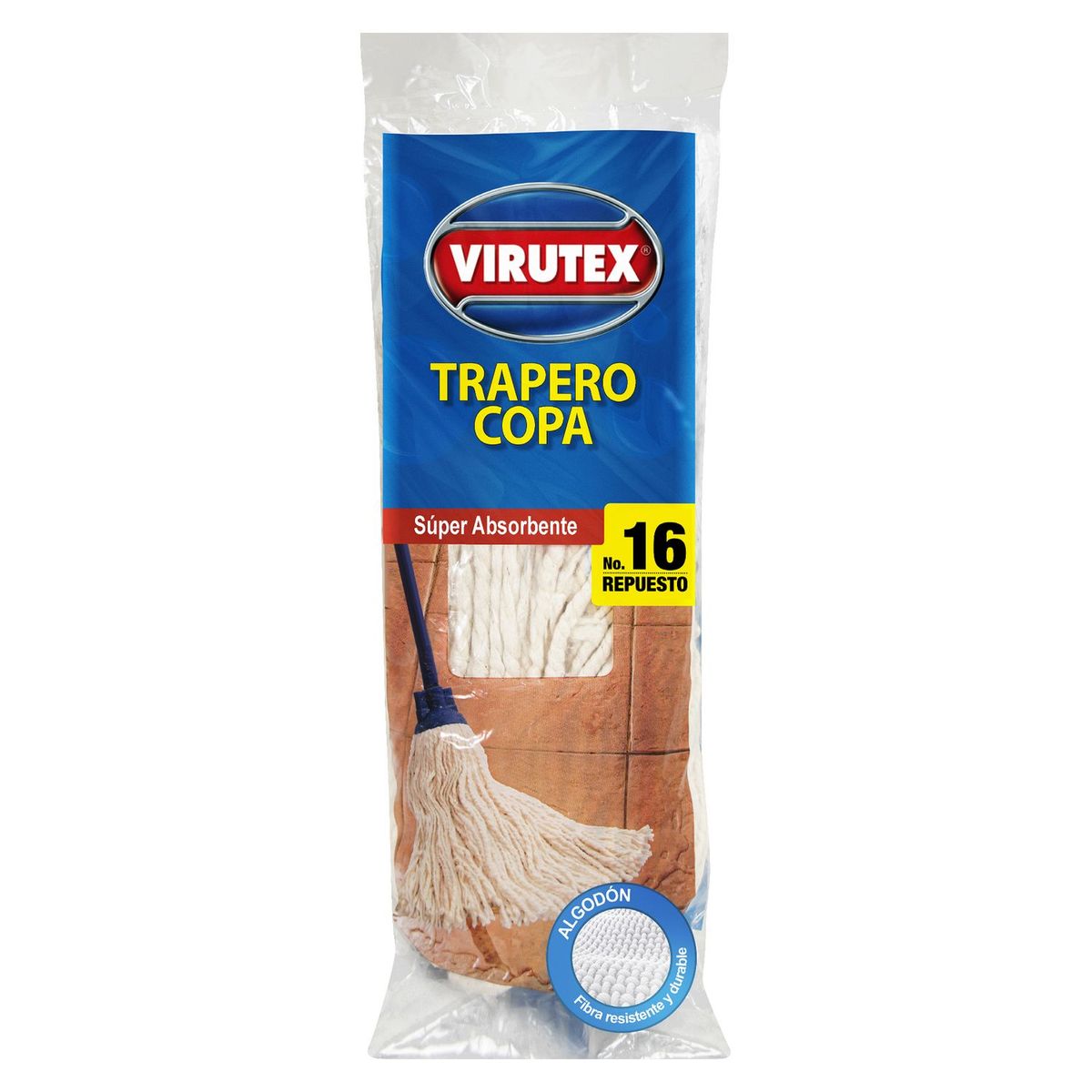 VIRUTEX - Trapeador Industrial Virutex Blanco