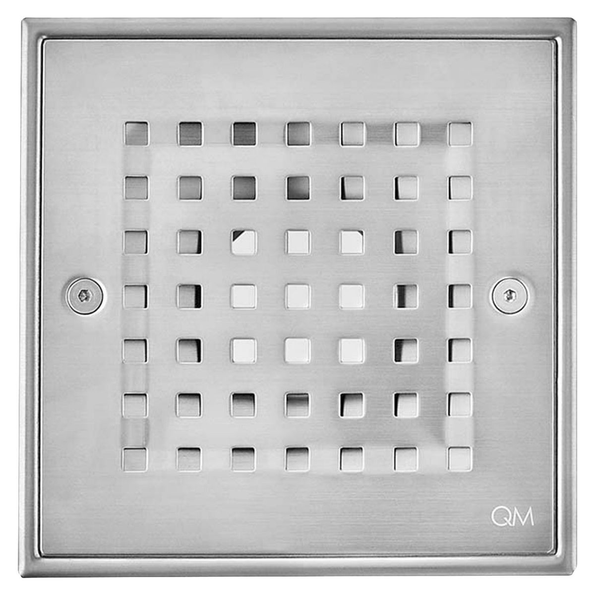 QM DRAIN - Desaguador Cuadrado 5 3/4 Acero Pulido