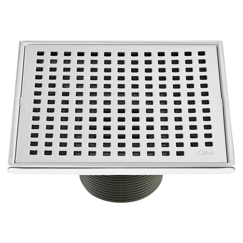 QM DRAIN - Desagüe Lagos Cuadrado 5 3/4'' Acero Pulido