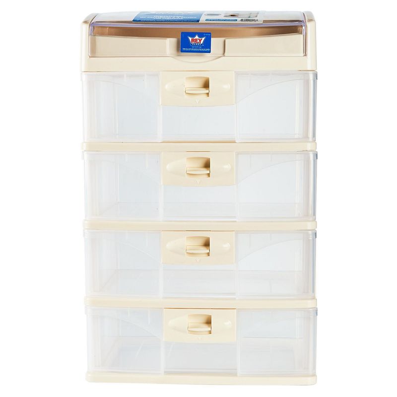 REYPLAST - Organizador de Escritorio Reyplast 4 Niveles Beige