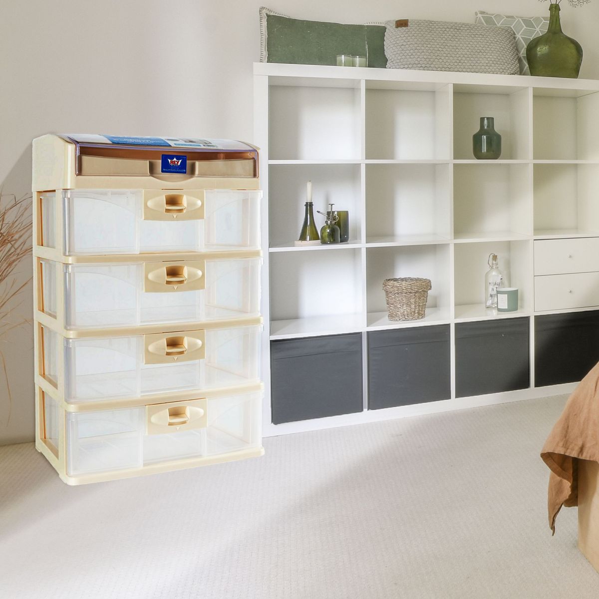 REYPLAST - Organizador de Escritorio Reyplast 4 Niveles Beige