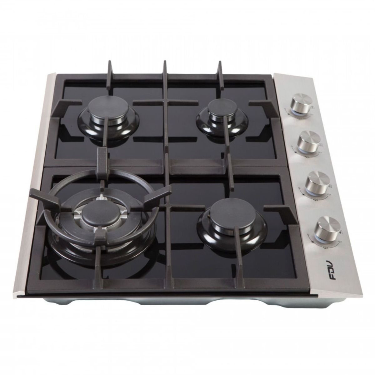 Cocina Empotrable FDV a Gas 4 Hornillas Deluxe Chef 60 But Inox/Negro, marca FDV - Foto 2
