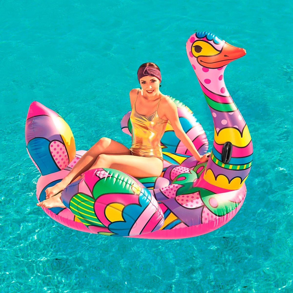 BESTWAY - Flotador Avestruz Retro Pop