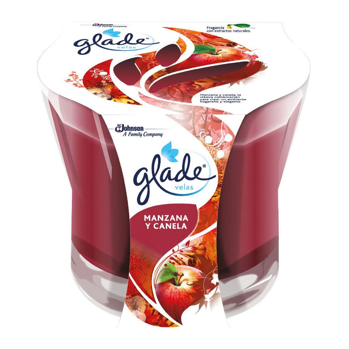 GLADE - Ambientador Glade En Frasco (Plástico/Vidrio) Manzana Y Canela 96Gr