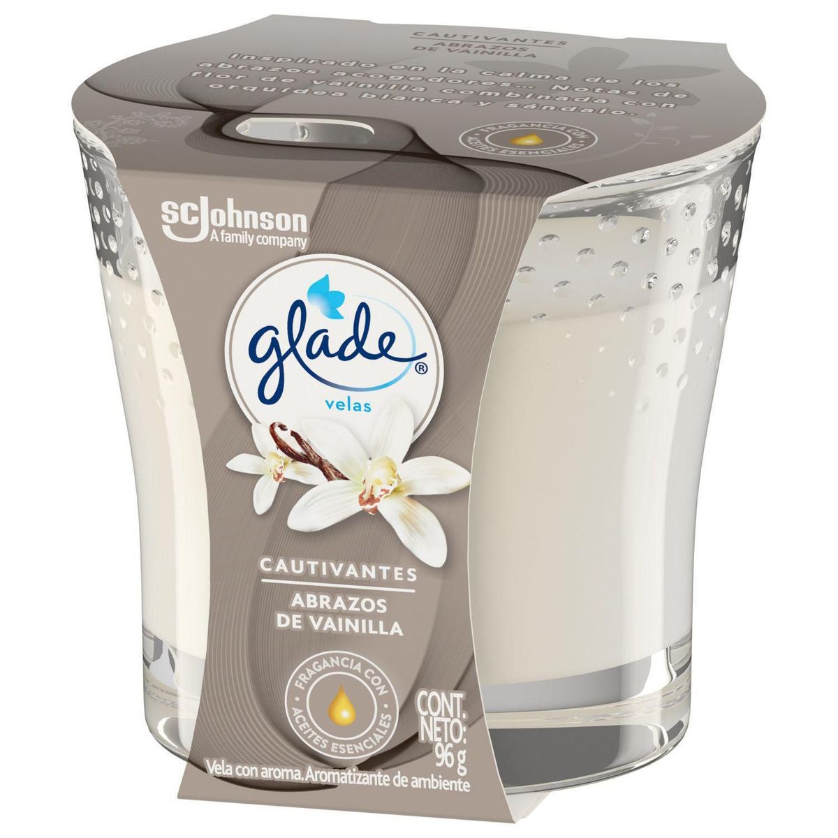 GLADE - Ambientador Glade En Frasco (Plástico/Vidrio) Vainilla 96Gr