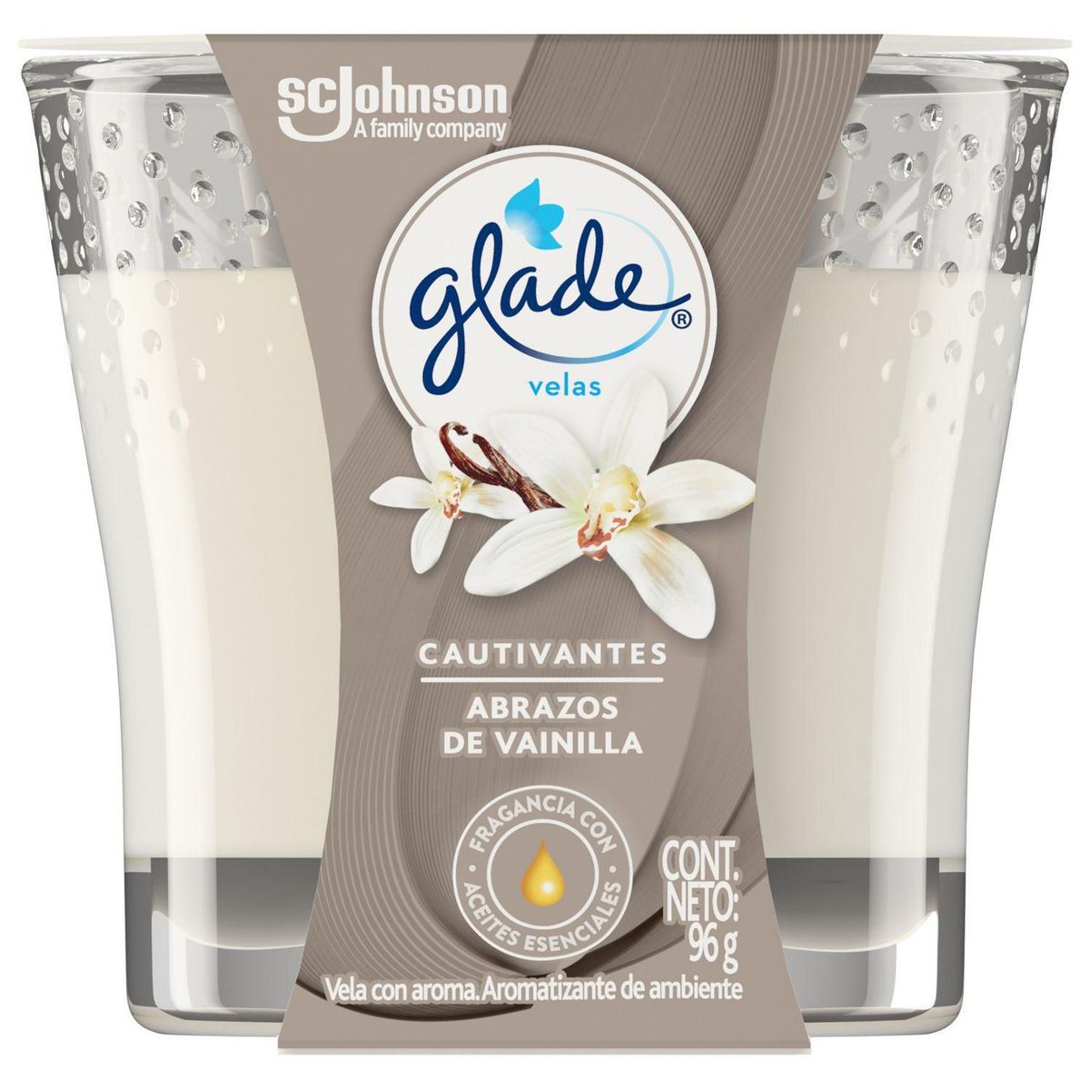 GLADE - Ambientador Glade En Frasco (Plástico/Vidrio) Vainilla 96Gr