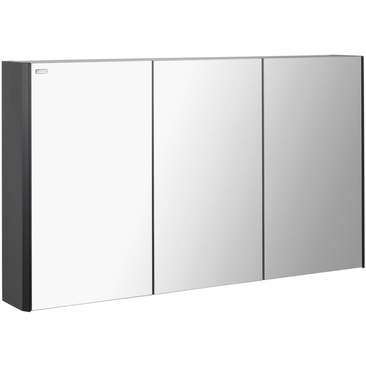 VALENZUELA - Botiquín Dune Negro 3 Puertas 120cm