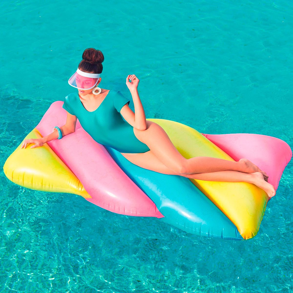 BESTWAY - Flotador Reposera 169x91cm Candy Lounge