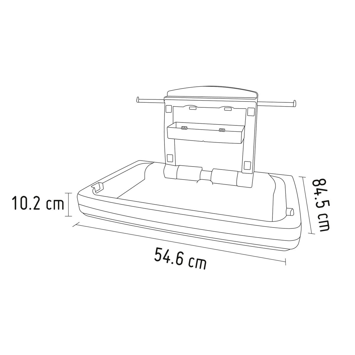 RUBBERMAID - Cambiador para Bebé 91kg Horizontal