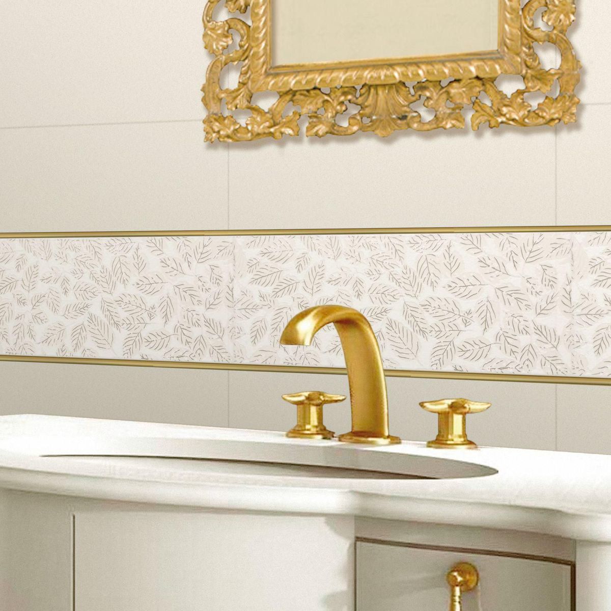 KANTU - Lístelo Stely Beige 45x15cm