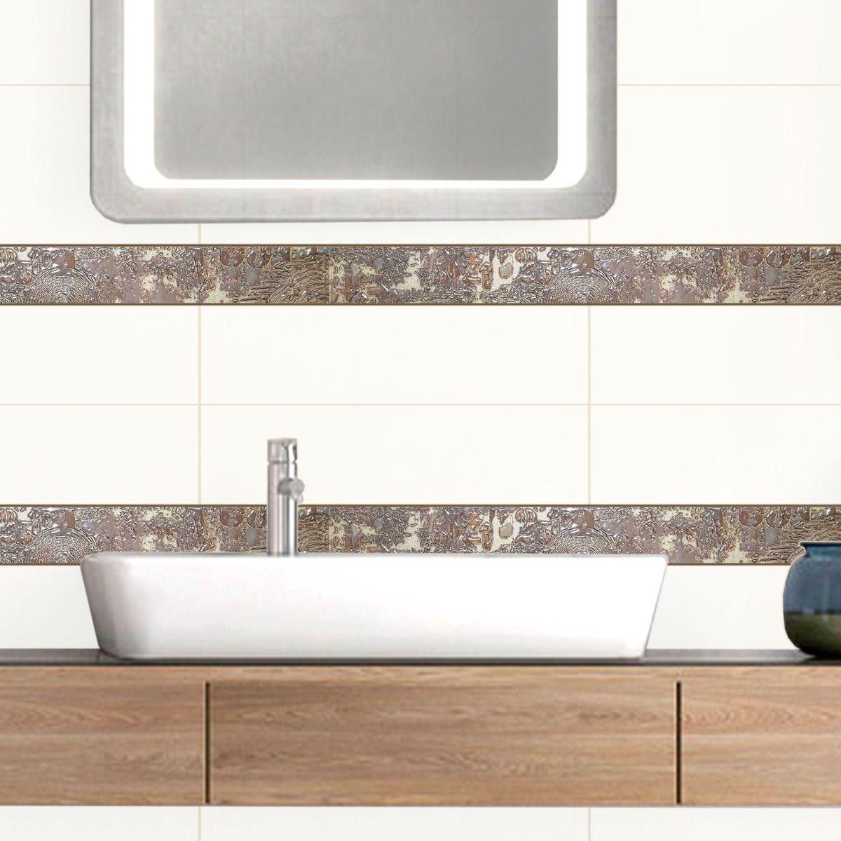 KANTU - Listel Kantu Ferro Marrón 45x5cm