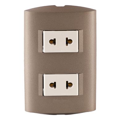 Tomacorriente Doble Universal Modus Style Terra