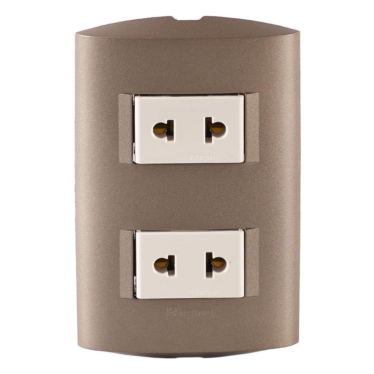 BTICINO - Tomacorriente Doble Universal Modus Style Terra