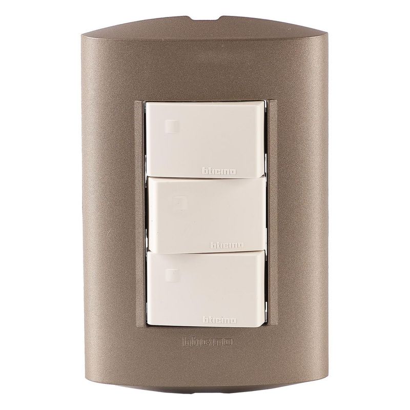 Interruptor Triple Bticino Modus Style Terra | Sodimac Falabella