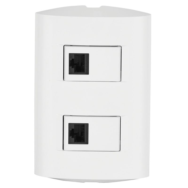 BTICINO - Toma Rj Doble Para Internet Modus Style Blanco