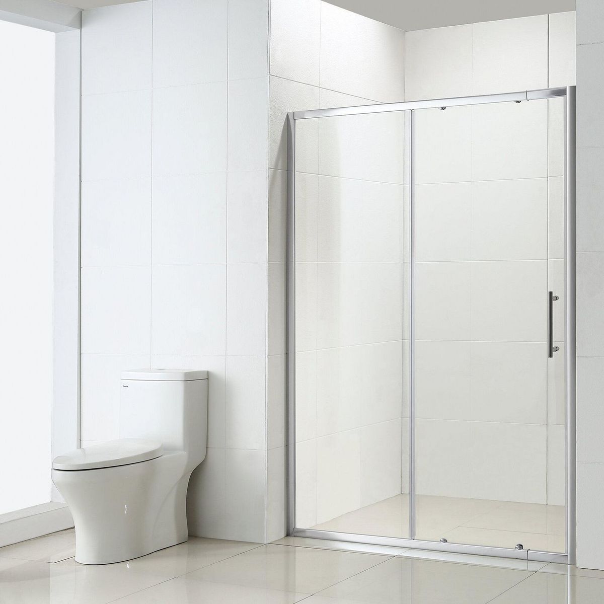 SENSI DACQUA - Puerta de Ducha Ajustable 6mm 120-135x185 cm