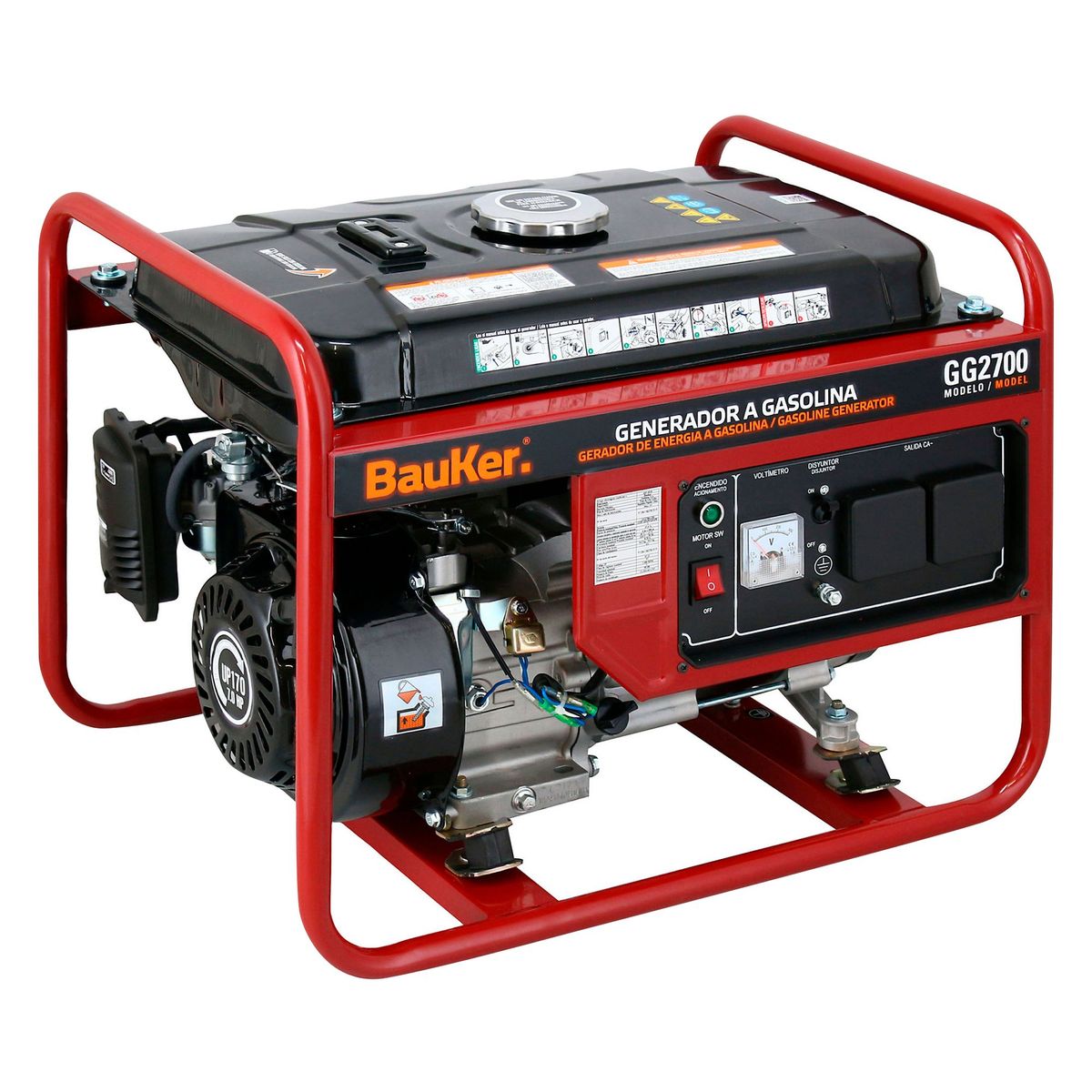BAUKER - Generador a Gasolina GG2700 2000W