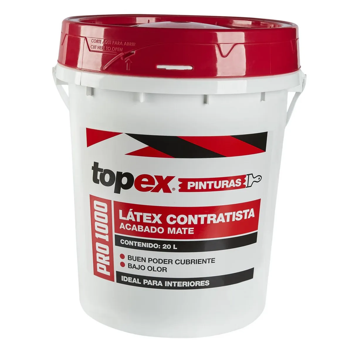 TOPEX - Pintura Mate Blanco Topex 20L
