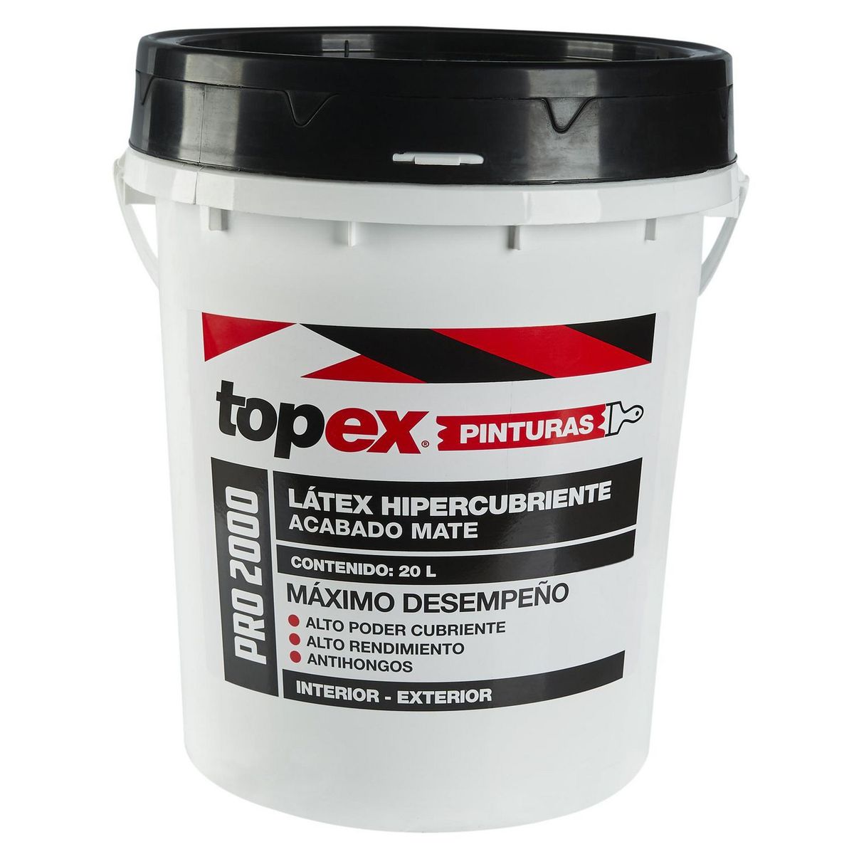 TOPEX - Pintura Látex Mate 2000 Blanco 20 L