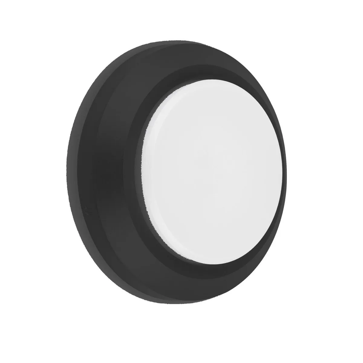 LEDVANCE - Braquete De Pared Exterior Led Circular Negro 3W Luz Cálida