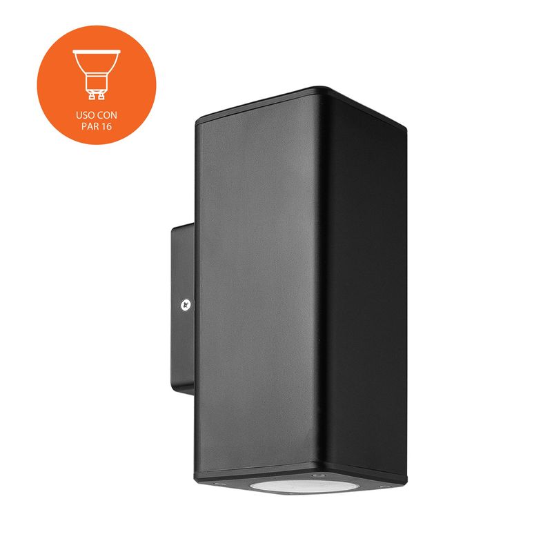 LEDVANCE - Braquete De Pared Exterior Led Dual Negro