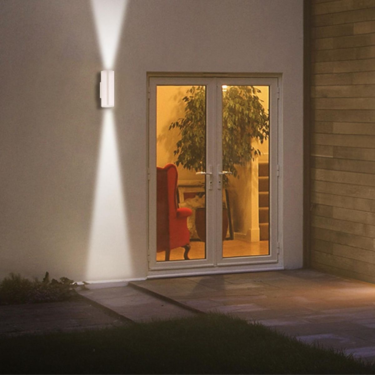 LEDVANCE - Braquete De Pared Exterior Led Dual Blanco