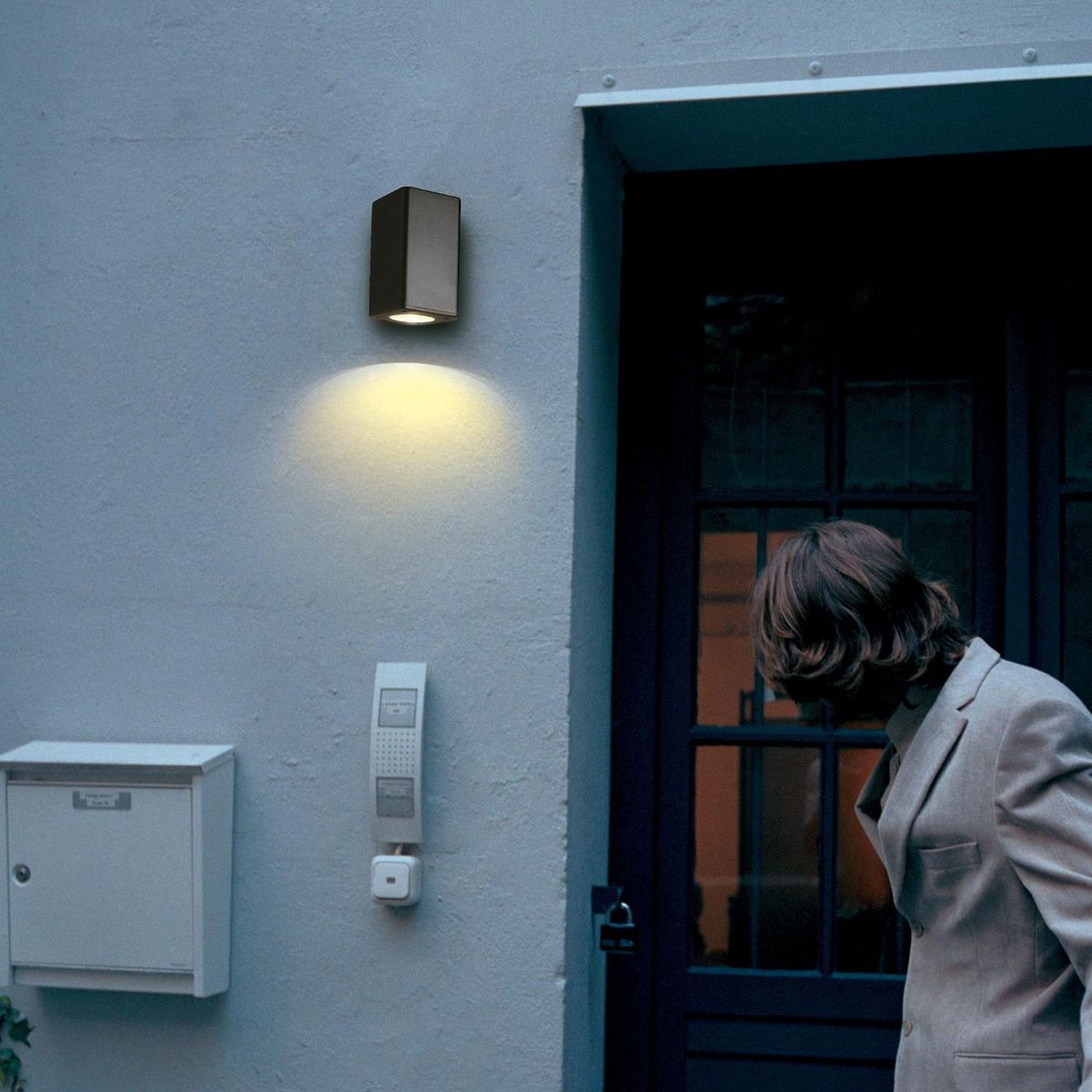 LEDVANCE - Braquete De Pared Exterior Led Single Negro