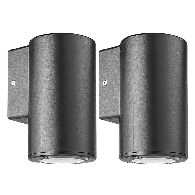 LEDVANCE - Braquete De Pared Exterior Led Single Cilindro Negro