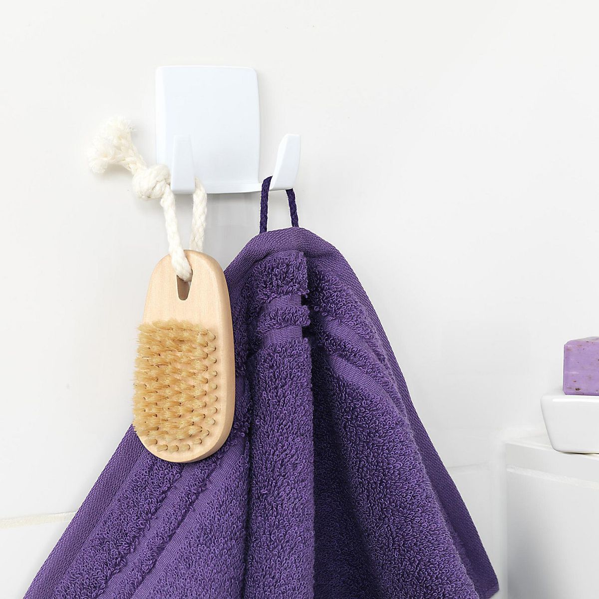 TESA - Gancho de Plástico Resistente al Agua Dúo