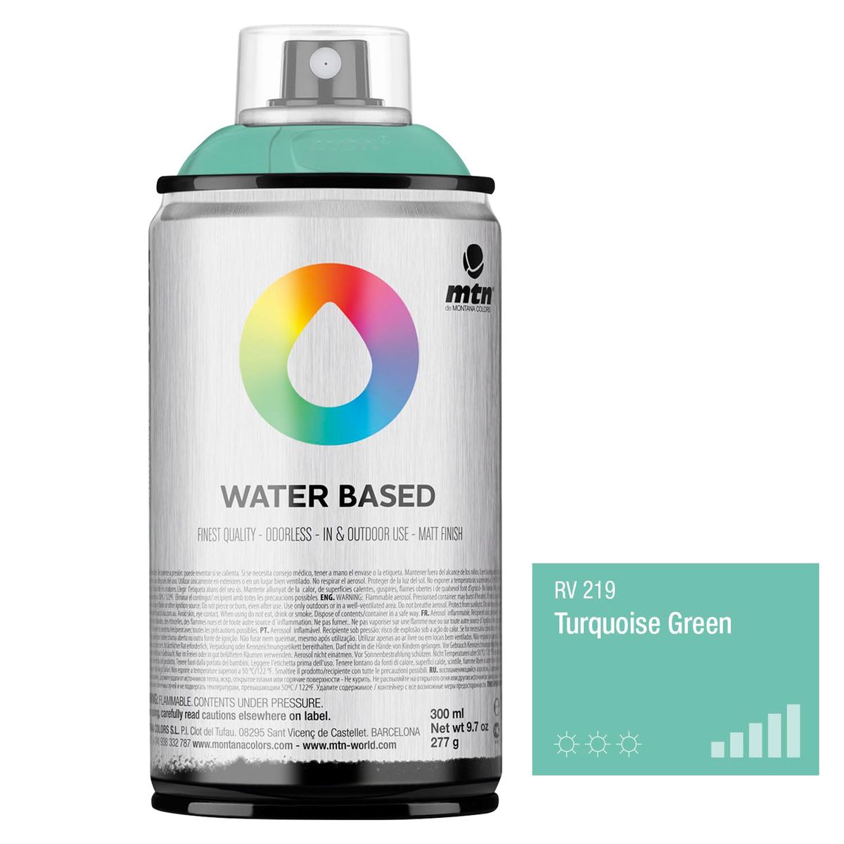 Spray Multiusos Verde Turquesa 300ml, marca MONTANA COLORS - Foto Principal