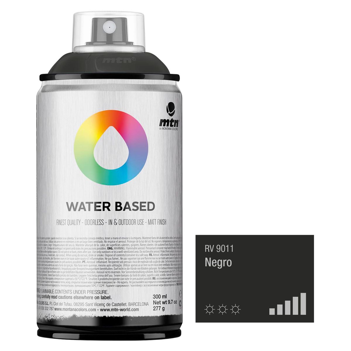 MONTANA COLORS - Spray Multiusos Negro 300ml